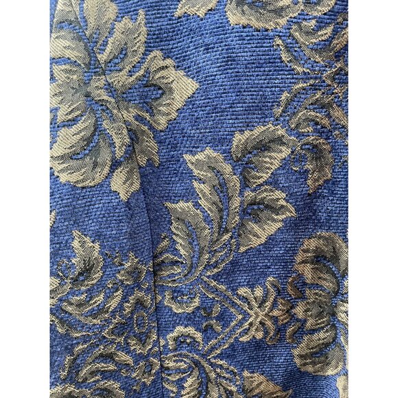 Denim & Co Tapestry Blazer Jacket Plus Sz 1X Longline Purple Gold Floral Classy - Picture 9 of 11